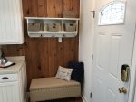 Entry Bench with Storage Area for Extra Bedding for Trundle